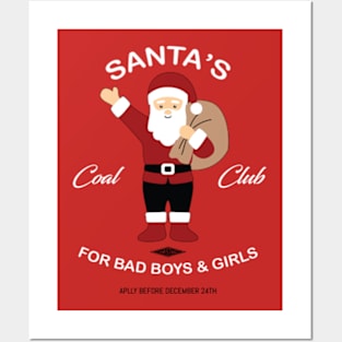 Santa's Coal Club Posters and Art